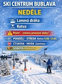 Poslední šance na Bublavě: jedeme do středy. Pak v sobotu maškarní