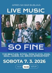 Konzerte in Bublava: So Fine & Live-Musik in der Vichřice