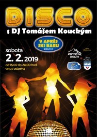 Disco mit DJ Tomas Koutny am Apres-Ski Bar. Wir freuen uns auf Sie am Samstag, den 02.02.2019!