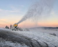 Die Beschneiung läuft...