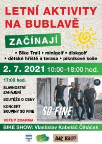 Letní aktivity: Bike Trail, minigolf, diskgolf, dětské hřiště a terasa, bar Igloo