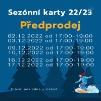 Předprodej sezonních skipasů 2022/2023